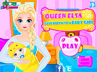 Игра Королева Эльза рожает ребенка