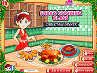 Игра Кухня Сары: Рождественский ужин
