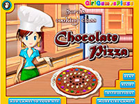 Игра Кухня Сары: шоколадная пицца