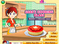 Игра Кухня Сары: ягодный чизкейк