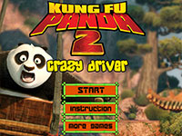 Игра Кунг фу панда Бешеный водитель