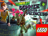 Игра Лего черепашки-ниндзя спасают принцессу