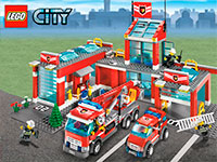 Игра Лего полицейские и пожарные