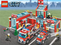 Игра Пожарные Лего