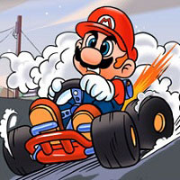 Игра Марио гонки на машинах