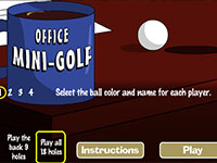 Игра Мини гольф офис