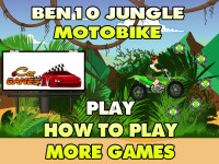 Игра Мотоциклы Бен 10 - гонки в джунглях