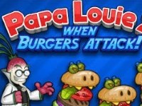 Игра Папа Луи 3 атака гамбургеров