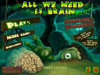 Игра Пазл про зомби и мозги