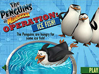 Игра Пингвины Мадагаскара Ледяная рыба