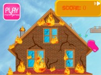 Игра Пожарные - дом в огне