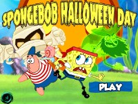 Игра Приключения Спанч Боба на Хэллоуине на двоих