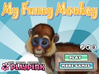 Игра Прикол забавная обезьянка для девочек