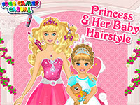 Игра Принцесса Барби в парикмахерской