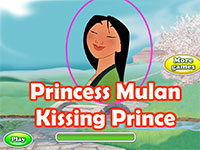 Игра Принцесса Мулан целует принца