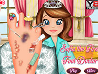 Игра Принцесса София лечит ноги