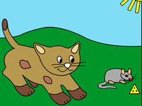 Игра Раскраска кошка для детей