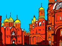 Игра Раскраска для детей Кремль