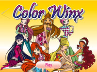 Игра Винкс Раскраски: Fairy Color