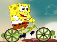 Игра Спанч Боб бродилки на велосипеде