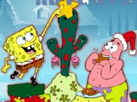Игра Спанч Боб и Патрик в новогодних бродилках