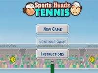 Игра Спортивные головы играют в теннис