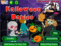 Игра Уход за младенцем в Хэллоуин
