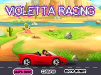 Игра Виолетта катается на машине