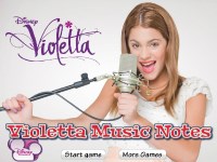 Игра Виолетта - музыкальные ноты